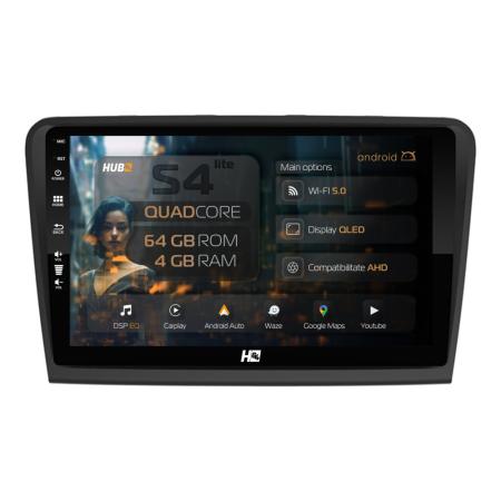 Navigații Skoda Superb II 2008-2015 - Navigatie Android Skoda Superb 2 QLED | Hub64.ro