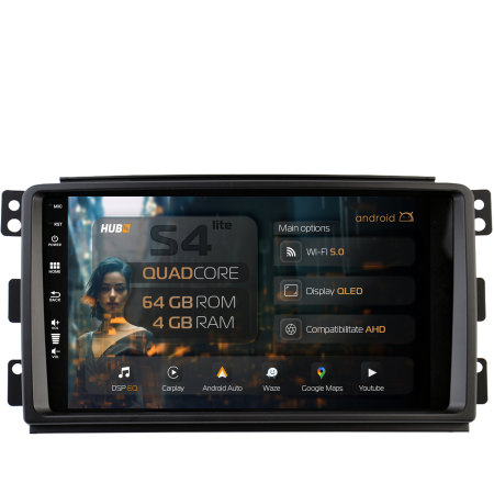 Smart FORTWO 2007-2010 - Carplay SMART Fortwo 2007-2011 4+64GB 4G | HUB64