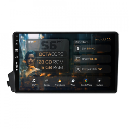Ssangyong - Navigatie Android Ssangyong Actyon-Kyron (2005-2011) 6GB | Hub64.ro