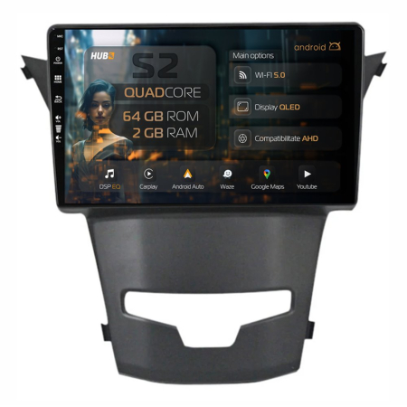 Navigații SsangYong - Navigatie Android SsangYong Korando (2013-2019) 2GB | Hub64.ro