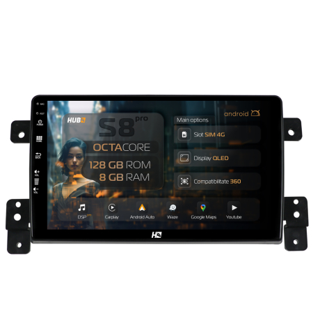 Grand-Vitara 1996-2014 - Navigatie Android 13 Suzuki Grand Vitara 8GB | Hub64.ro
