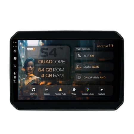 Ignis 2016 - >> - Navigatie QLED Android Suzuki Ignis 2013+ 4GB | Hub64.ro