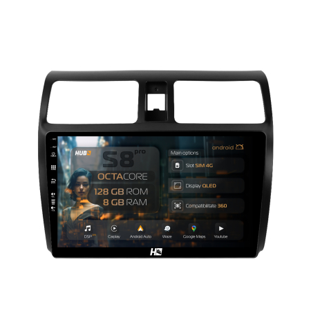 Swift 2004-2010 - Navigatie Android 13 Suzuki Swift 8+128GB | Hub64.ro