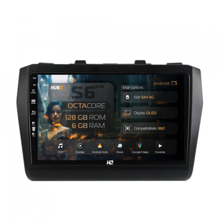 Swift 2017-2023 - Navigatie Android Suzuki Swift 6+128GB 4G | Hub64.ro