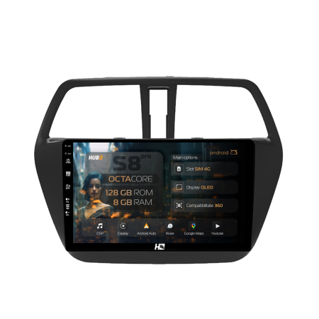 SX4 S-Cross 2014-2020 - Navigatie Android Suzuki SX4 2011-2016 8GB | Hub64.ro