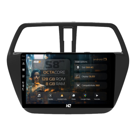 Navigații Suzuki SX4 S-Cross 2013-2021 - Navigatie Android Suzuki SX4 S-Cross (2013-2021) 8GB | Hub64.ro