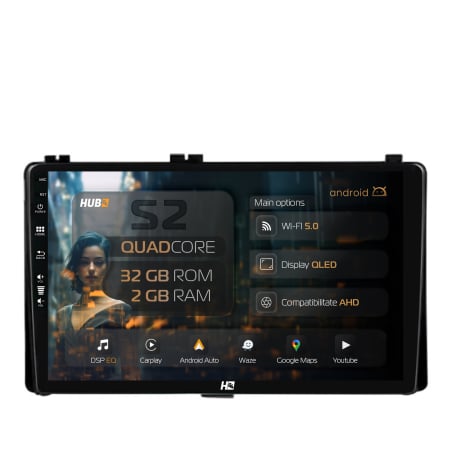 Auris 2017->> - Navigatie Carplay Android 13 Suzuki Vitara 2GB | Hub64.ro