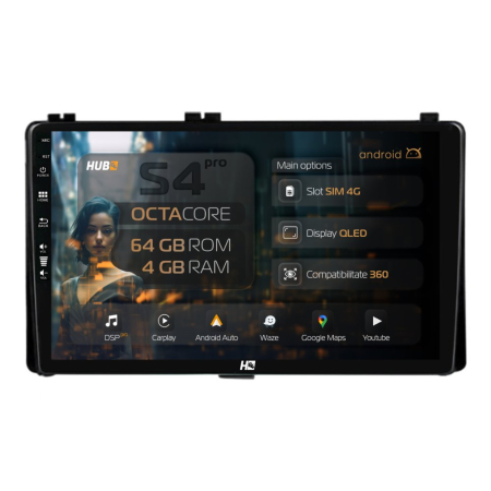 Navigații Toyota Auris 2015-2018 - Navigatie QLED Toyota Auris 2017-Prezent 4GB | Hub64.ro