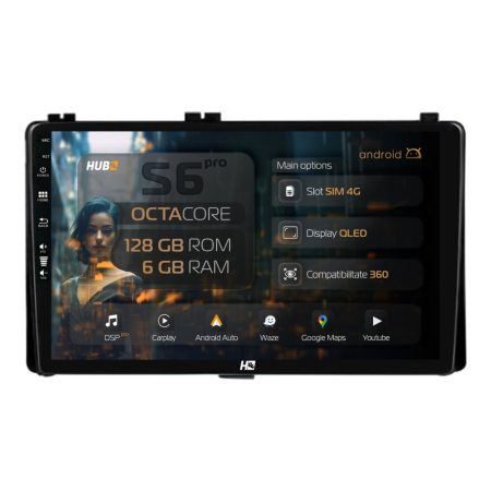 Navigații Toyota Auris 2015-2018 - Carplay Android Toyota Auris 2017-Prezent 6GB | Hub64.ro