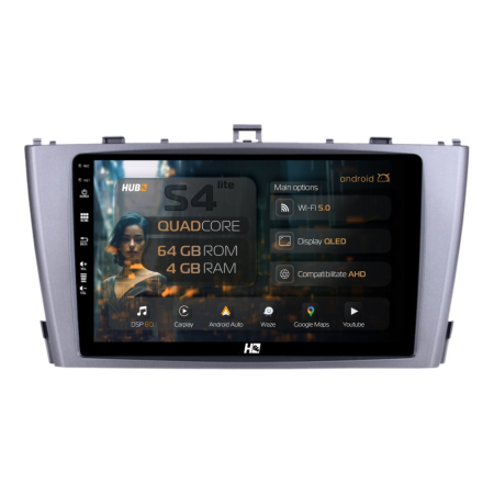 Navigații Toyota Avensis 2009-2015 - Navigatie Android Toyota Avensis QLED | Hub64.ro