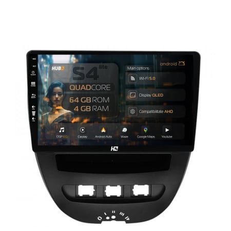 Aygo 2005-2014 - Navigatie Android 13 Toyota RAV4 QLED | Hub64.ro