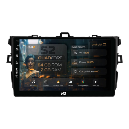 Navigații Toyota Corolla 2007-2013 - Carplay Android Toyota Corolla 2gb | Hub64.ro