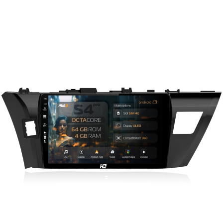 Corolla 2013-2018 - Navigatie QLED Toyota Corolla 2012-2016 4GB | Hub64.ro