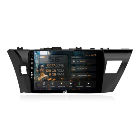 Navigații Toyota Corolla 2013-2018 - Navigatie 4G 6GB Toyota Corolla 2012-2016 6GB | Hub64.ro