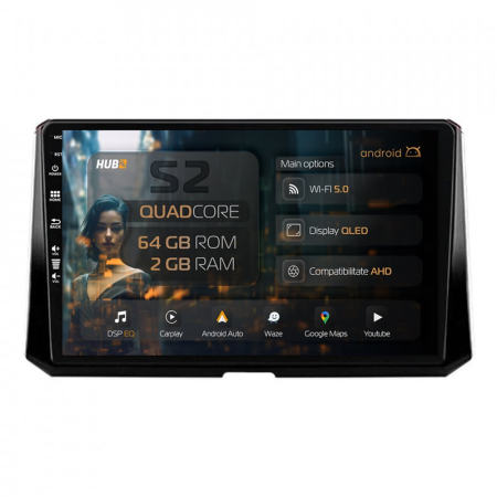 Navigații Toyota Corolla 2019-2023 - Carplay Android Toyota Corolla 2GB | Hub64.ro