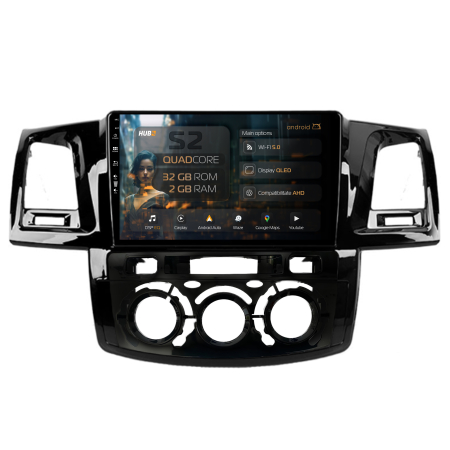 Hilux 2005-2014 - Carplay Android 13 Toyota Yaris 2GB | Hub64.ro