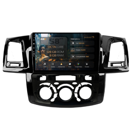 Hilux 2005-2014 - Navigatie Dedicata Toyota Hilux Android 8GB | Hub64.ro