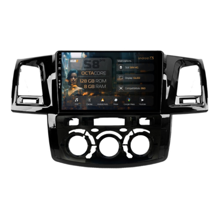 Navigații Toyota Hilux 2005-2015 - Navigatie Dedicata Toyota Hilux Android 8GB | Hub64.ro