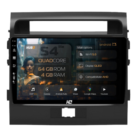 Navigații Toyota Land Cruiser J200 2007-2015 - Navigatie Android Land Cruiser 200 QLED | Hub64.ro