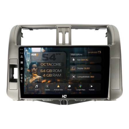 Navigații Toyota Land Cruiser Prado J150 2009-2013 - Navigatie Android Land Cruiser QLED | Hub64.ro
