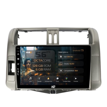Land Cruiser Prado J150 2009-2013 - Navigatie Android 13 Land Cruiser 6GB | Hub64.ro