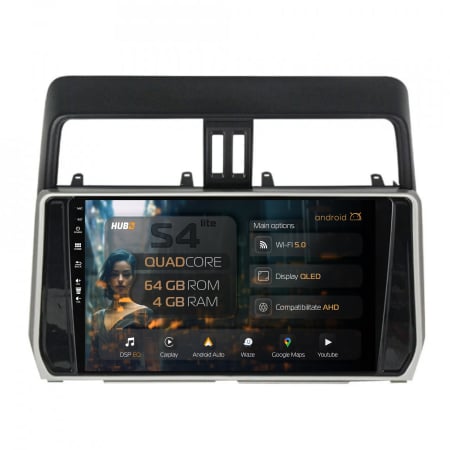 Land Cruiser Prado J150 2018 ->> - Navigatie Android 13 Land Cruiser 2018+ QLED | Hub64.ro