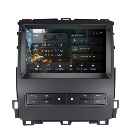 Land Cruiser Prado J120 2002-2009 - Navigatie Android 13 Toyota Prado QLED | Hub64.ro