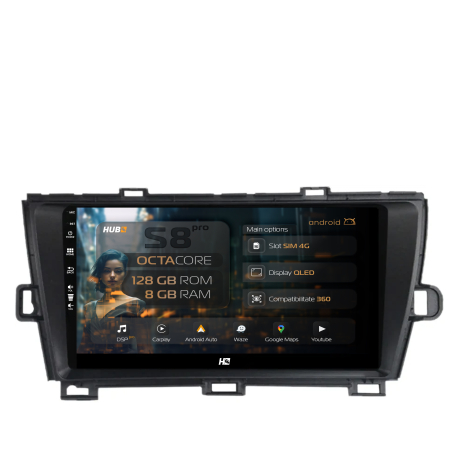 Prius 2005-2012 - Navigatie Android Toyota Prius 8GB | Hub64.ro