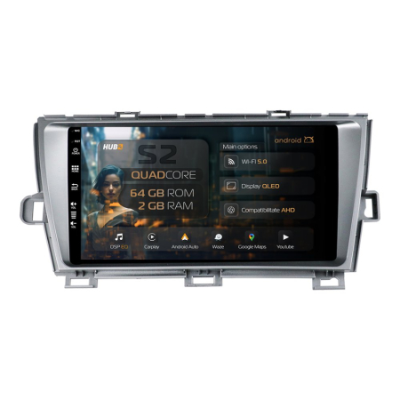 Navigații Toyota Prius 2009-2015 - Carplay Android Toyota Prius 2GB | Hub64.ro