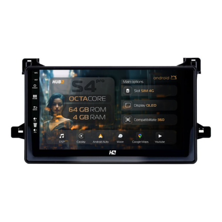 Navigații Toyota Prius 2015-2022 - Navigatie Android Toyota Prius QLED | Hub64.ro