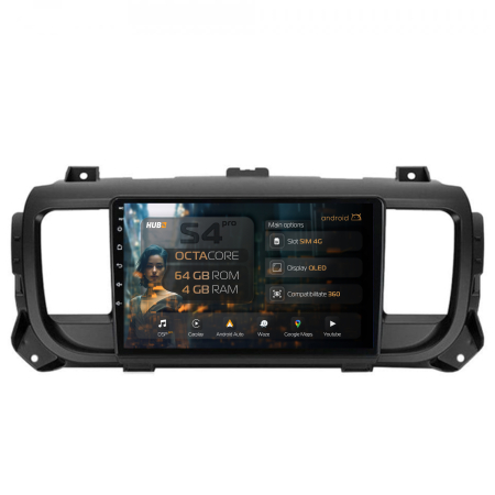 Proace 2016-2020 - Navigatie Android 13 Toyota Proace 2016+ QLED | Hub64.ro