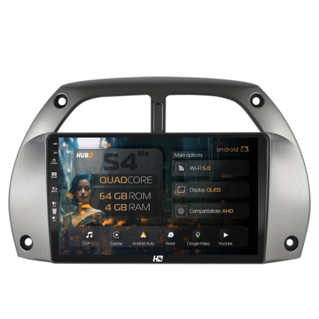 RAV4 2001-2005 - Navigatie Android 13 Toyota RAV4 QLED | Hub64.ro
