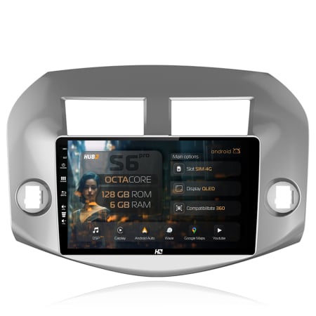 RAV4 2006-2012 - Navigatie Android Toyota RAV4 4G 6GB | Hub64.ro