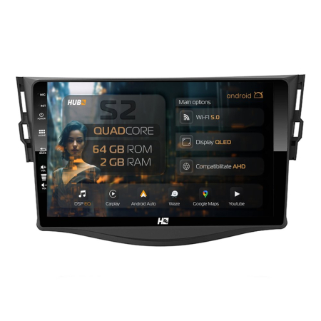 Navigații Toyota RAV4 2006-2012 - Android Toyota RAV4 2006-2013 2GB | Hub64.ro