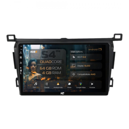 Navigații Toyota RAV4 2013-2018 - Navigatie Android Toyota RAV4 2013 QLED | Hub64.ro