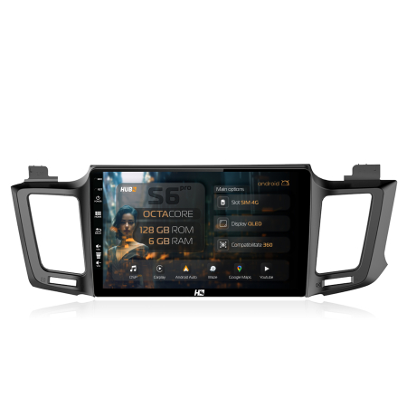 RAV4 2013-2018 - Navigatie Android 13 Toyota RAV4 2013+ 4G 6GB | Hub64.ro