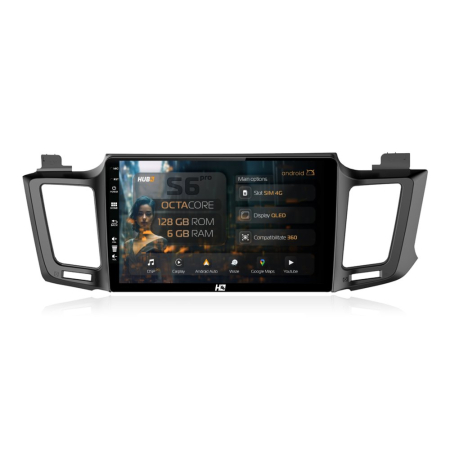 Navigații Toyota RAV4 2013-2018 - Navigatie Android Toyota RAV4 2013+ 4G 6GB | Hub64.ro
