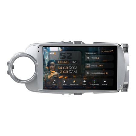 Navigații Toyota Yaris 2011-2018 - Carplay Android Toyota Yaris 2010+ 2GB | Hub64.ro