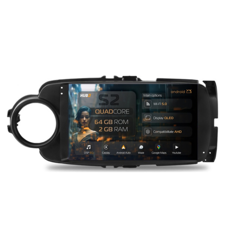 Navigații Toyota Yaris 2011-2018 - Carplay Android Toyota Yaris 2GB | Hub64.ro