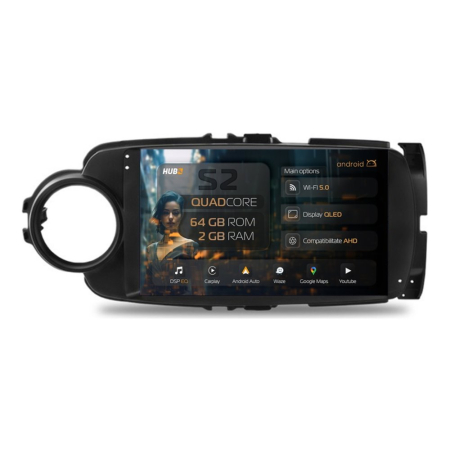 Navigații Toyota Yaris 2011-2018 - Carplay Android Toyota Yaris 2GB | Hub64.ro