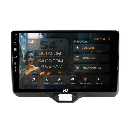 Vios 2020 ->> - Navigatie QLED Android Toyota Yaris QLED | Hub64.ro