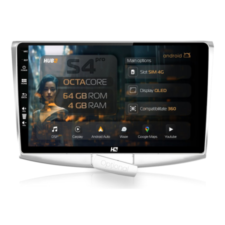 Navigații Volkswagen Passat B6 2005-2010 - Navigatie Android QLED VW Passat | Hub64.ro