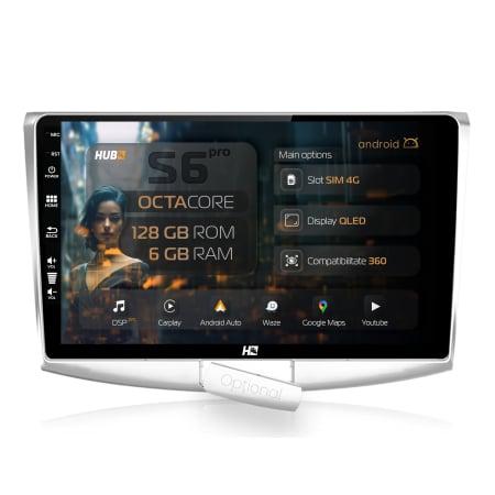 Passat B6 2006-2011 - Navigatie Android Volkswagen/Skoda 4G 6GB | Hub64.ro