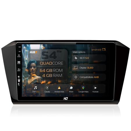 Navigații auto dedicate - Navigatie Android 13 Passat B8 QLED | Hub64.ro