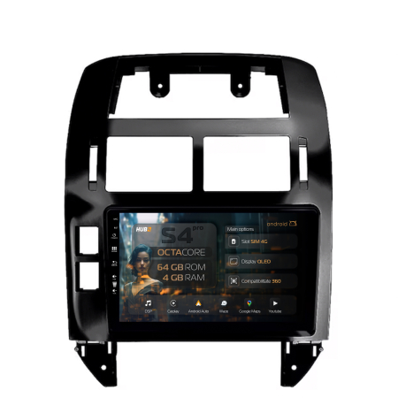 Polo 4 MK4 2000-2011 - Navigatie Polo 2004-2011 4G 4+64GB | Hub64.ro