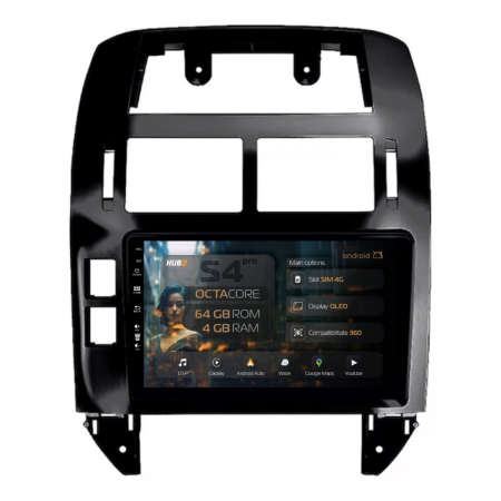 Navigații Volkswagen Polo 4 MK4 2001-2009 - Navigatie Polo 2001-2009 4G 4+64GB | Hub64.ro