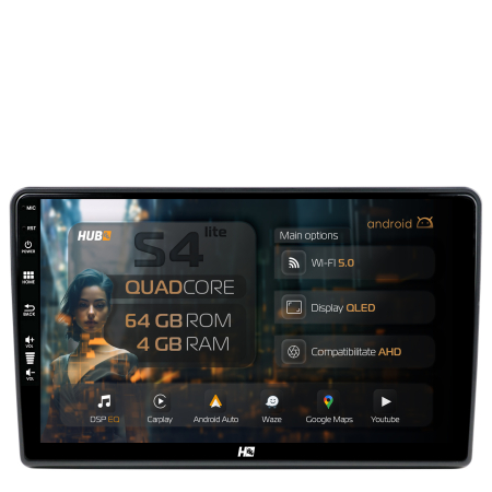 Passat B5 / B5.5 1996-2005 - Navigatie Carplay 4+64GB Pentru VW, Skoda, Seat | Hub64.ro