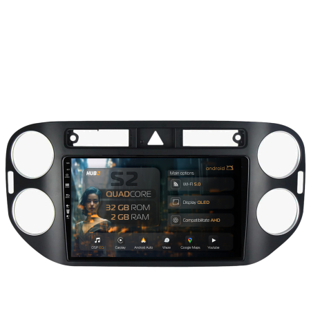 Tiguan 2008-2010 - Carplay Android 13 Volkswagen Tiguan (2010-2016) 2GB | Hub64.ro