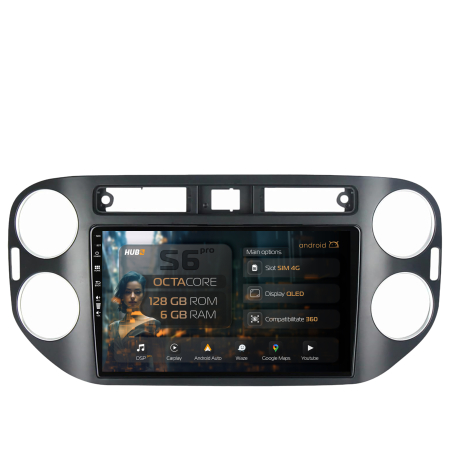 Tiguan 2010-2015 - Navigatie Android VW Tiguan (2010-2016) 6GB | Hub64.ro