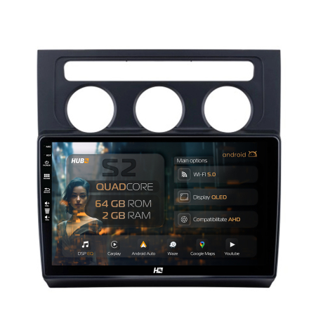 Touran 2003-2016 - Carplay Android Volkswagen Touran 2GB | Hub64.ro